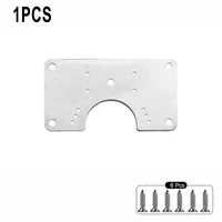 1410pcs hinge repair plate stainless steel fixing plate for build frame repair cabinet door drawer furniture hardware
