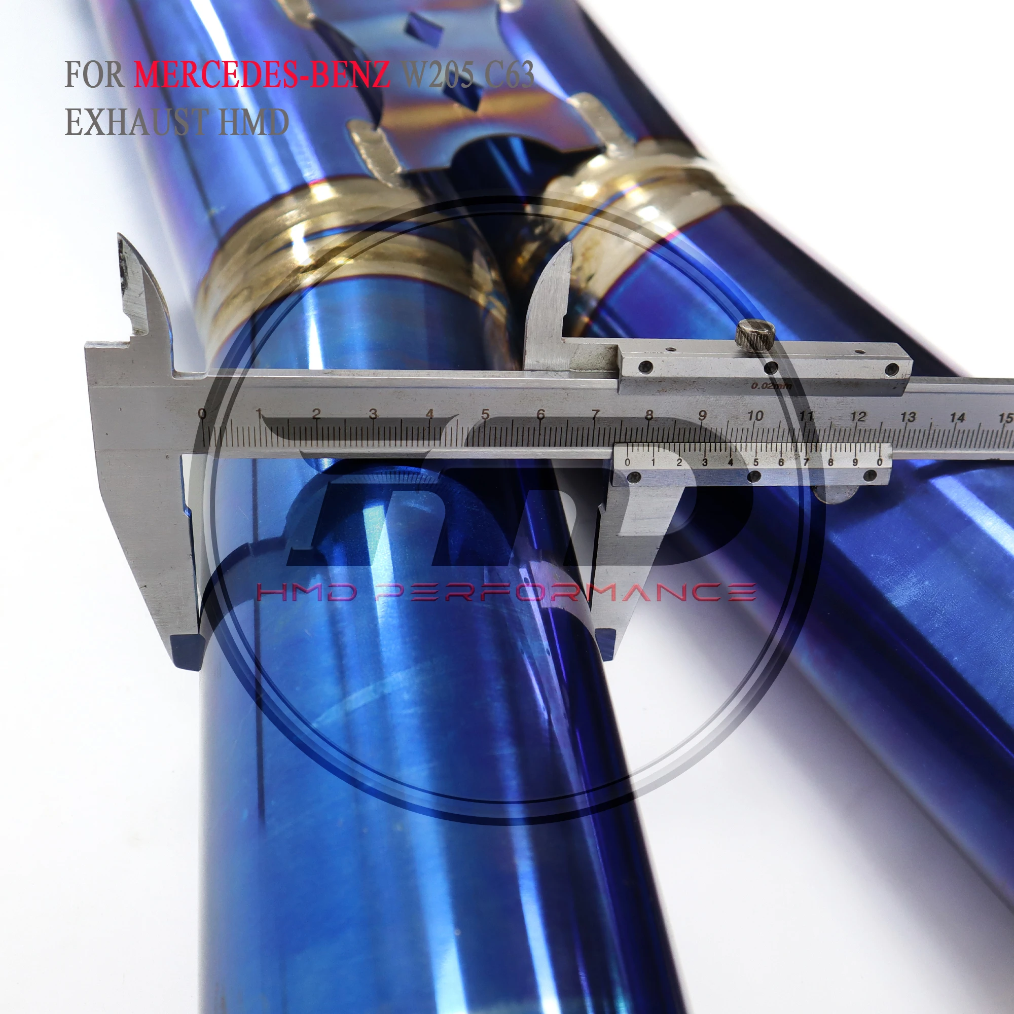 Титановая выхлопная система HMD Performance Catback для Mercedes Benz AMG C63 W205 4.0T 2015+ Глушитель с