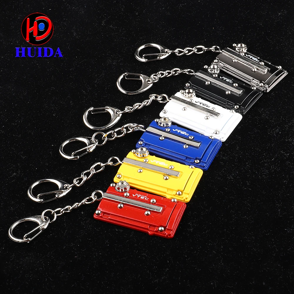 

Car Metal Keychain For Honda Metal car keychain turbocharged engine cover wheel keychain racing