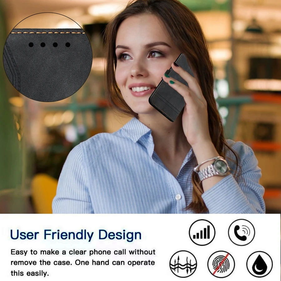 Роскошный кожаный чехол-бумажник с ремешком на руку для iPhone SE 2022 13 Pro Max 12 11 2020 X XR XS 8