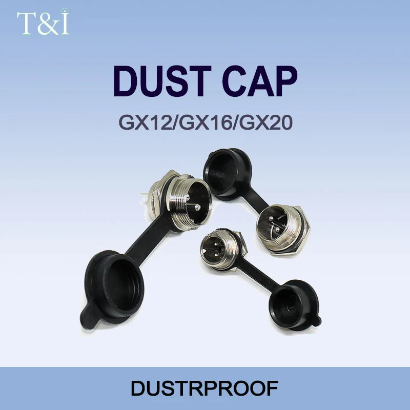 

3/5/10 PCS GX12 GX16 GX20 Aviation Circular Plug Socket Waterproof Dust Cap Welding Cable Connectors Rubber Protective Cover
