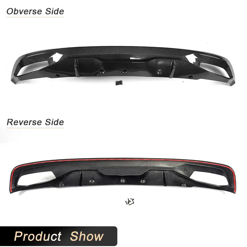 Автомобильный задний бампер диффузор губа спойлер из углеродного волокна для BMW 5