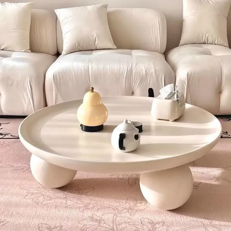 Минималистичные простые журнальные столики эстетические круглые для патио