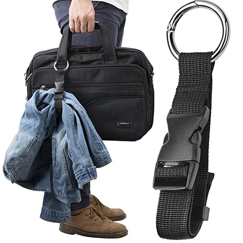 

1Pc Portable Luggage Strap Nylon Anti-theft Jacket Holder Gripper Add Bag Handbag Clip Use To Carry