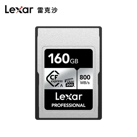 Карта памяти Lexar New Cfexpress Type A, 160 Гб, 320 ГБ, CFE A карта VPG200 8K, чтение 800 Мб/с, серебристая карта типа A для камер Sony