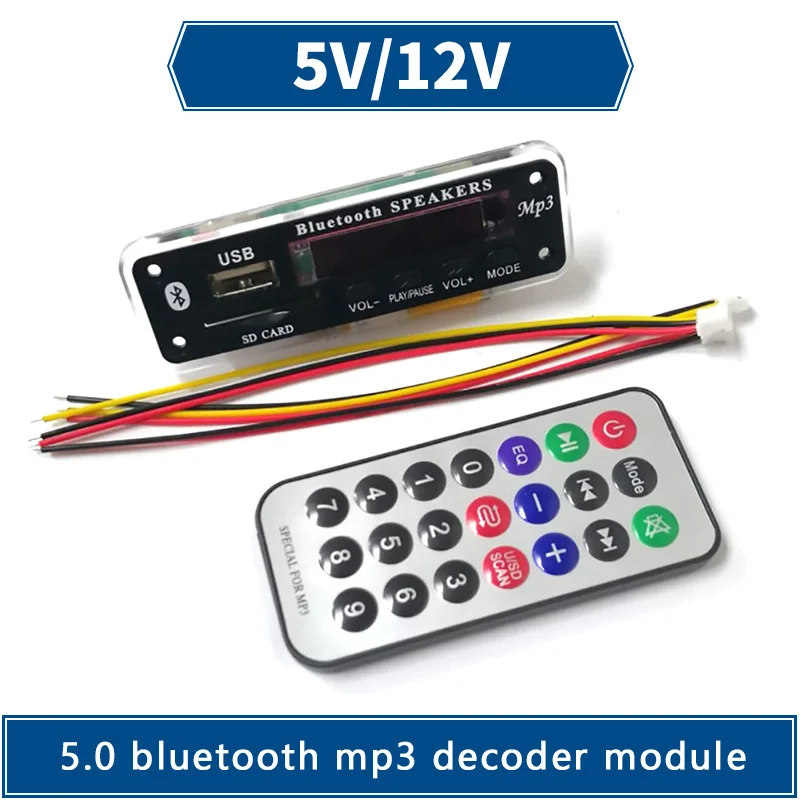 Цветной экран SD-карта версия MP3 Bluetooth декодер аксессуары для наушников аудио