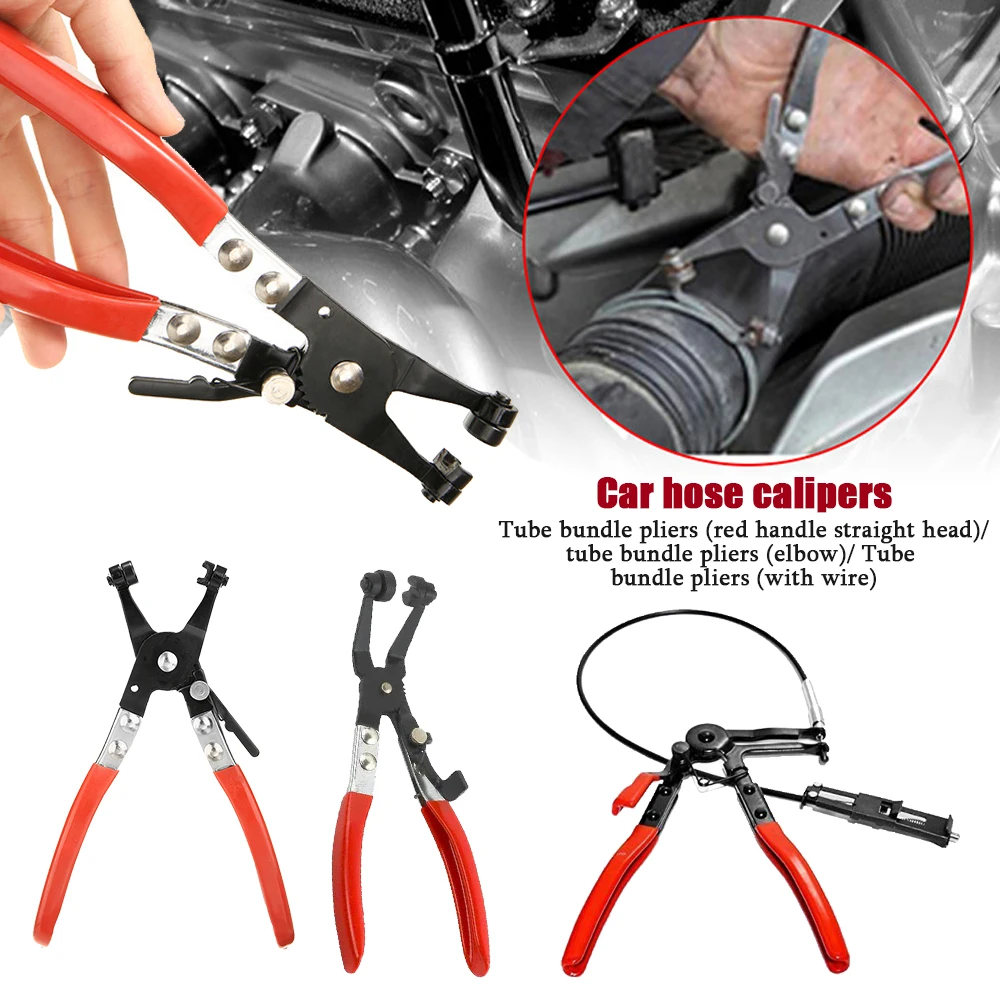 

Car Hose Clamp Plier Professional Auto Car Water Oil Pipe Hose Flat Band Clamp Plier Vehicle Repair Tool Car Accessories Supplie