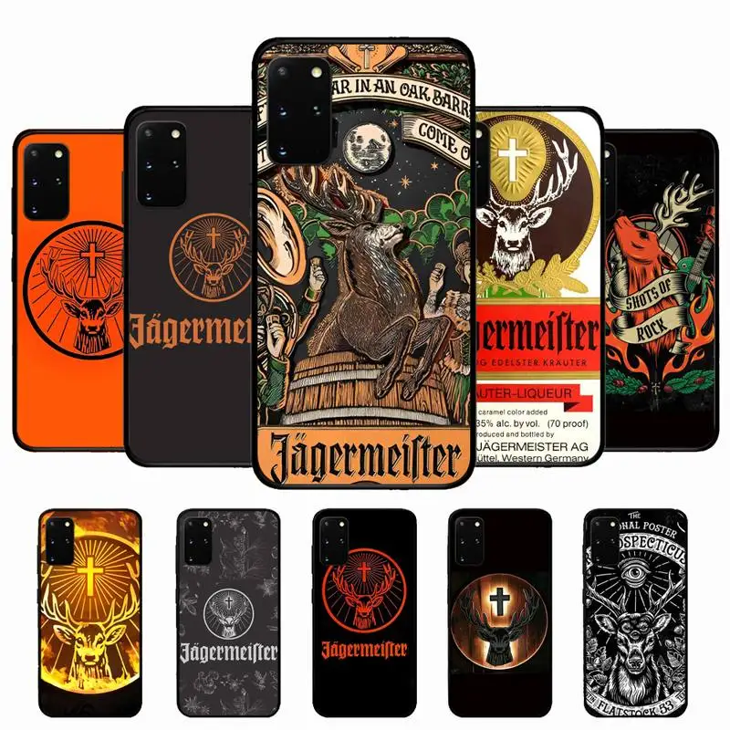

Jagermeister logo Phone Case for Samsung S10 21 20 9 8 plus lite S20 UlTRA 7edge