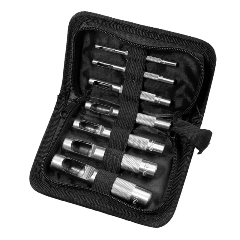 

X37E 3-15mm Pick Leather Tool Leathercraft Belt Canva Hole Craft Hollow Puncher