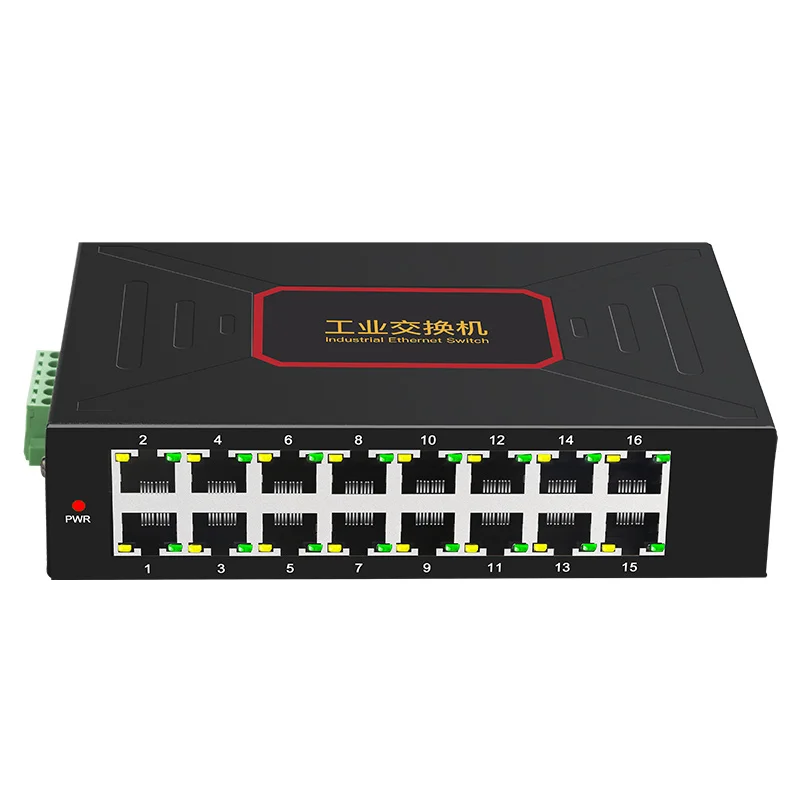 Original Factory Supply 16 Ports Industrial Ethernet Switches 10/100Mbps RJ45 Network Switch