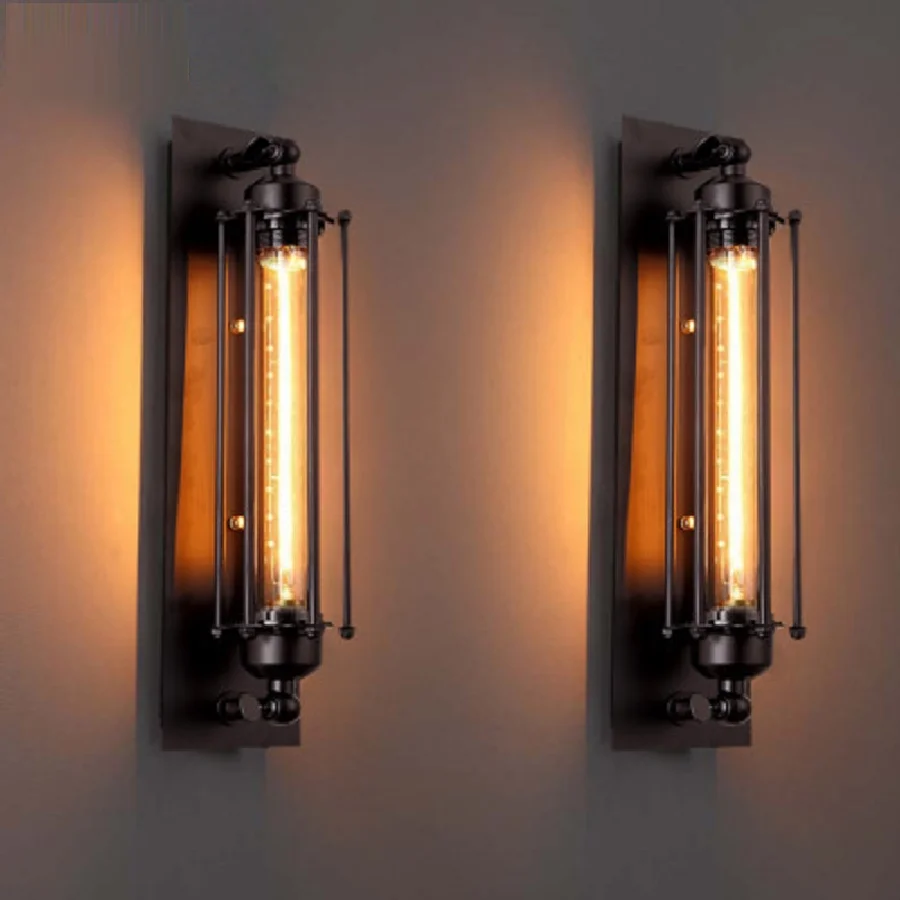 

LukLoy, американский настенный ретро-светильник, винтажный индустриальный светильник, железная стена, настенный светильник для ресторана, кор...