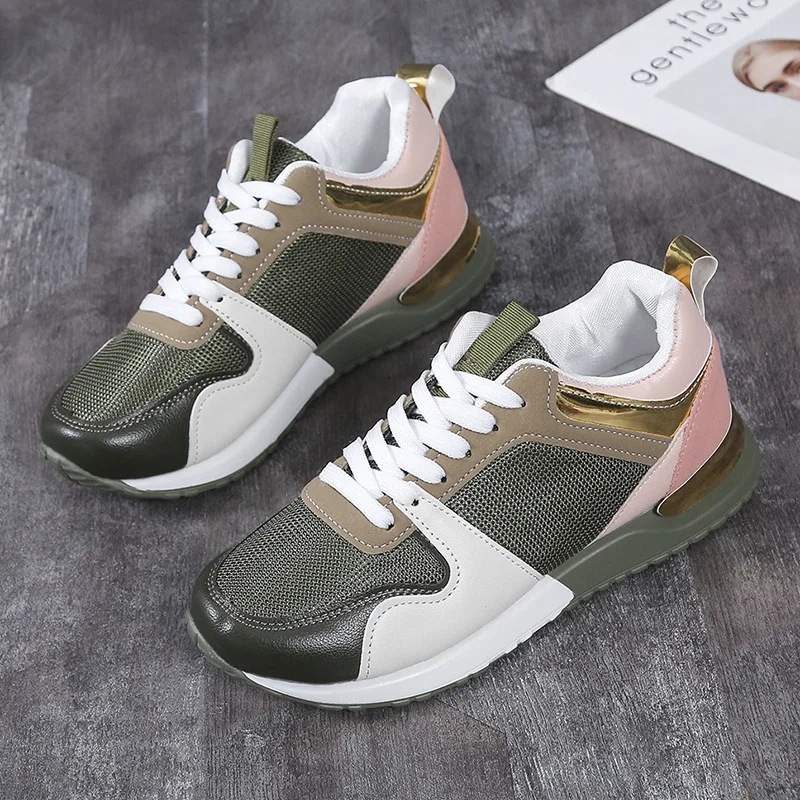 

Light Sneakers Women's Shoes Breathable Mesh Casual Shoes Women 2022 Spring Trend Platform Tennis Shoes Woman Student Sneakers