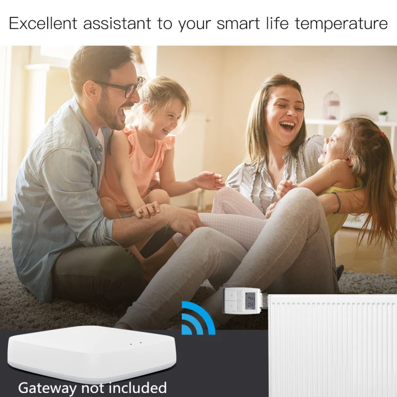 

Heater Temperature Controller Mini Voice Control Ip20 Degree 2.4ghz Programmable Thermostat Smart Radiator New