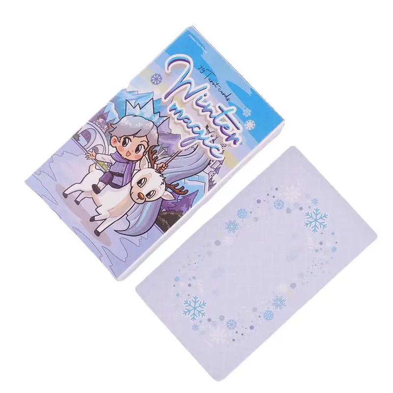 

Зимние Волшебные Теры Для Таро, английская версия карт для начинающих профессионалов, Таро для раскрытия удачи, Настольная настольная игра