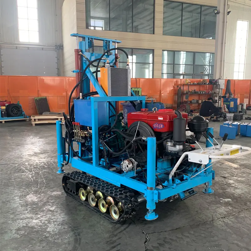 Наземная буровая установка для бурения скважин на гусеничном ходу портативная