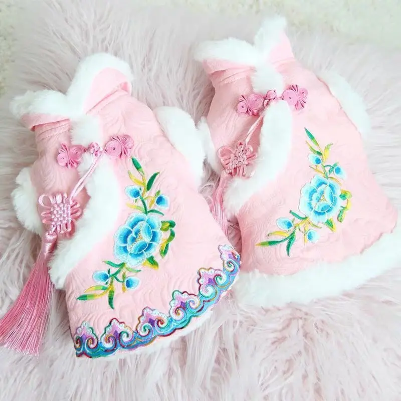 

Dog Autumn Winter Teddy Fadou Corgi Pet Cat And Dog New Year Clothes
