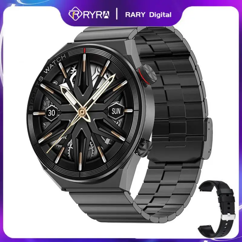 

Смарт-часы RYRA DT3 Mate мужские, 1,5 дюйма, дисплей высокого разрешения, GPS, Bluetooth, звонки, голосовой помощник, фитнес-браслет, деловые Смарт-часы