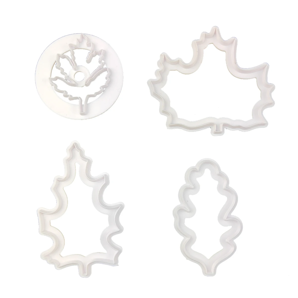 

4Pcs Maple Leaves Leaf Fudge Cookie Cutters Moulds Fondant Biscuit Pastry Cake Forms Christmas Kitchen Baking Decorating Tools