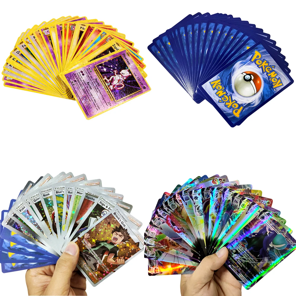 New Pokemon Card Featuring VMAX Gold Silver Black Trading English  Version GX V Tag Team Shining Cards