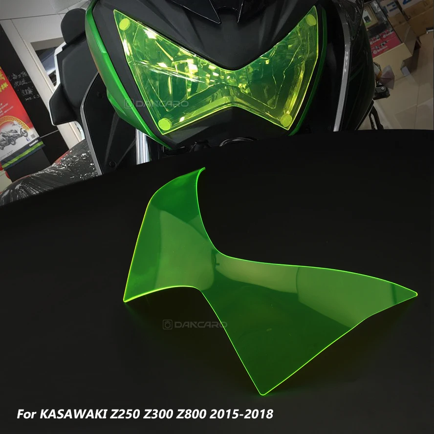 

For KAWASAKI Z250 Z300 Z800 2015-2018 Motorcyclce Headlight Guard Shield Screen Lens Cover Protector Headlight Protection Cover