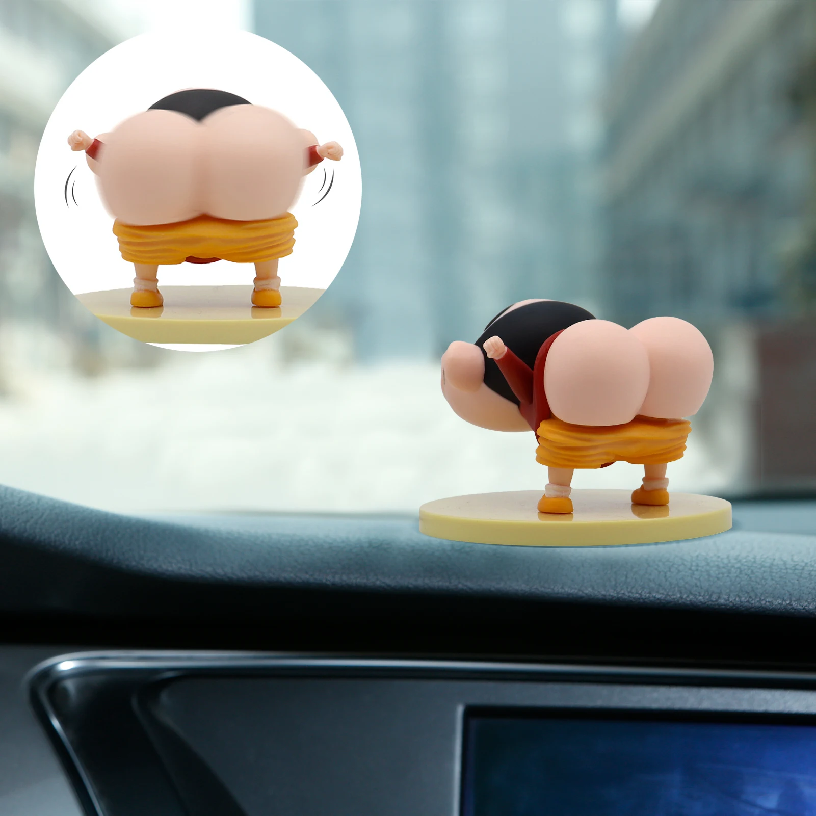 

Car Shaking Decorations Cute Cartoon Action Figure Figurines Spoof Car Statues Toys Auto Interior Dashboard Accessories Gifts