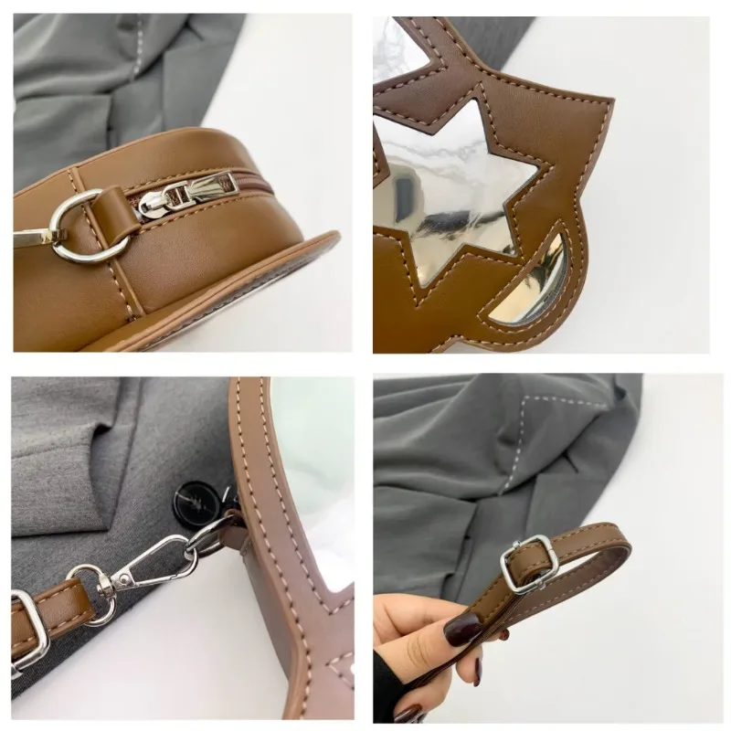 New &quotUFO Spacecraft Bag&quot Women's Trend Personality Single Shoulder Bag Designer Y2K Ladies Stars Hollow Small Crossbody Bags