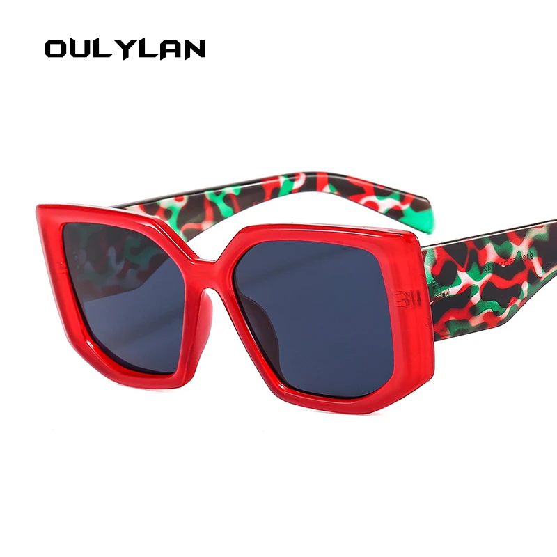 

Солнцезащитные очки Oulylan Женские квадратные, трендовые винтажные очки с градиентными квадратными линзами UV400, в большой оправе, 2023