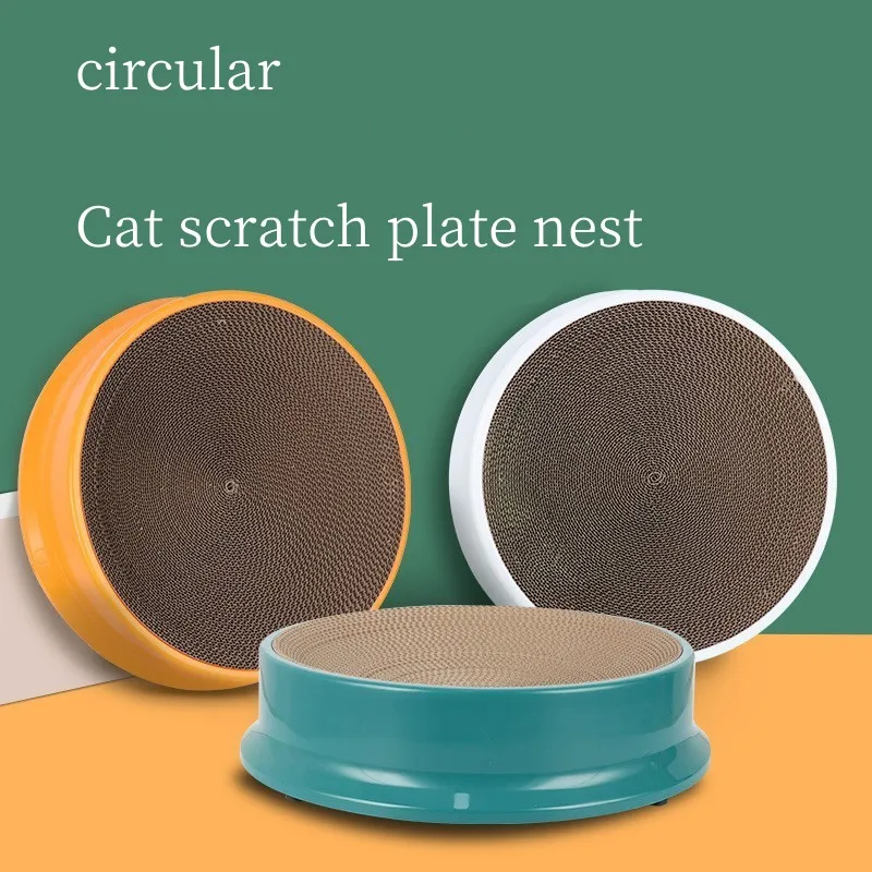 

Bowl Shaped Cat Scratch Nest Corrugated Paper Cat Bed Wear-resistant Scraper Can Replace Inner Cat Claw Board Toy