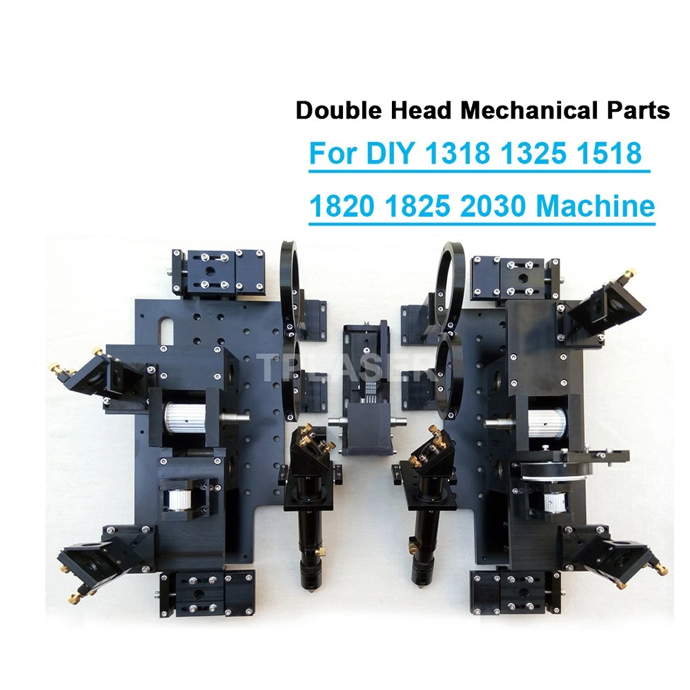 

Double Head Laser Mechanical Components for DIY Large Format CO2 Cutting Engraving Machine 1318 1325 1518 1525 1820 1825 2030