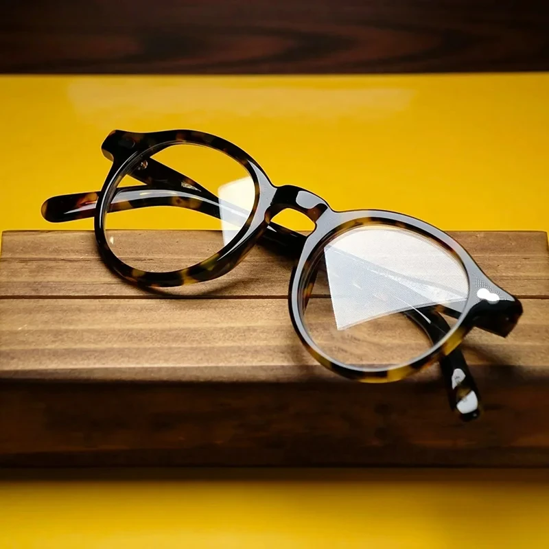 Японская оправа для очков ручной работы MILTZEN круглая стеклянные ретро-женские