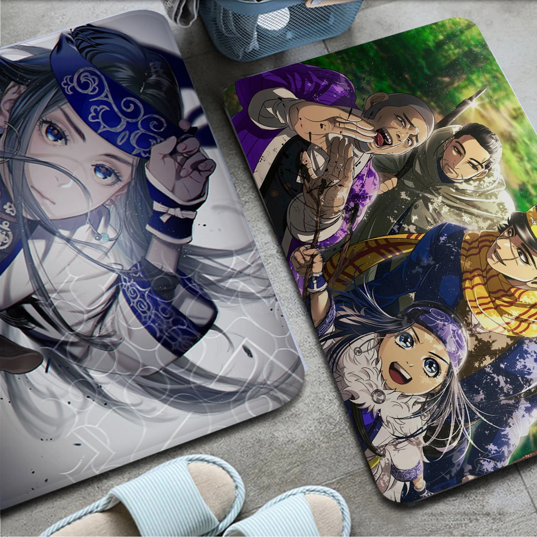 

Golden Kamuy Bath Mat Rectangle Anti-slip Home Soft Badmat Front Door Indoor Outdoor Mat Bedside Mats