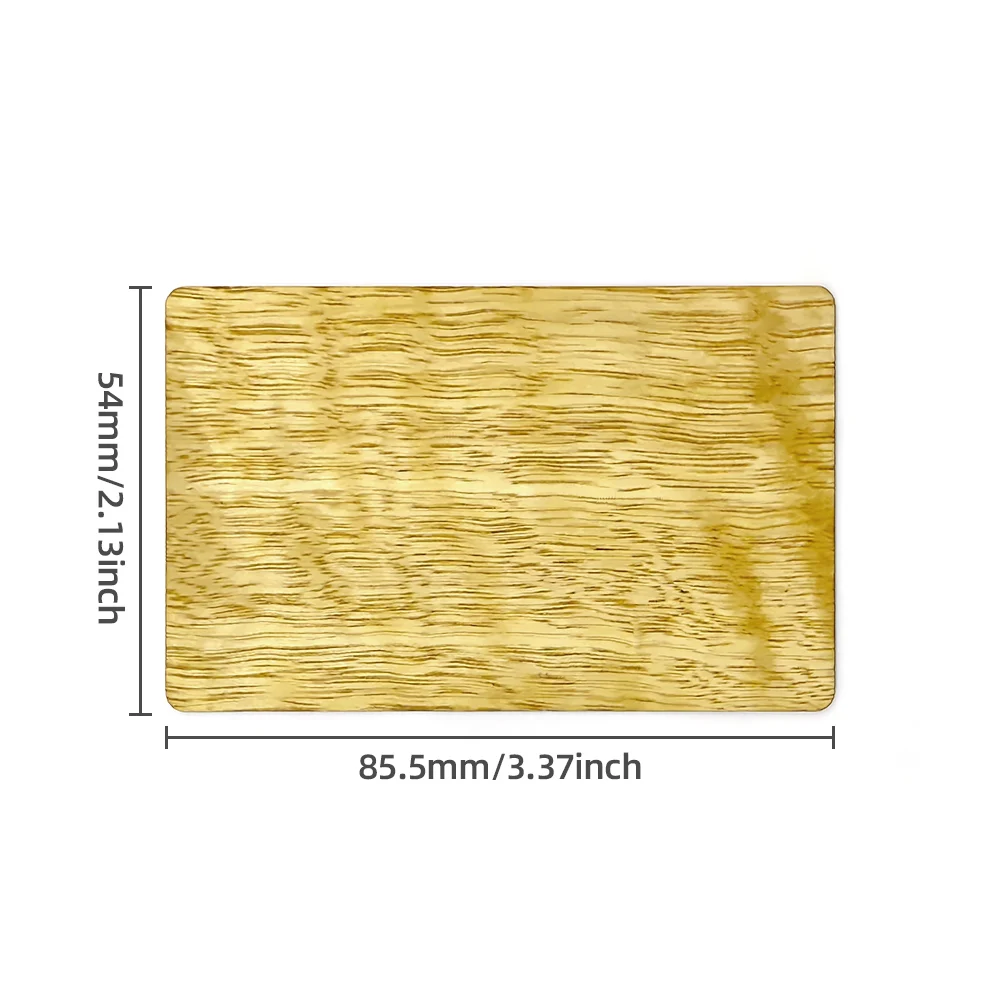 Фото RFID S50 Smart Wooden Card 14443A Classic 1K EV1 S50 Наклейка с мокрой инкрустацией F08 1024 байта RFID-метки IC M1 TAG №2
