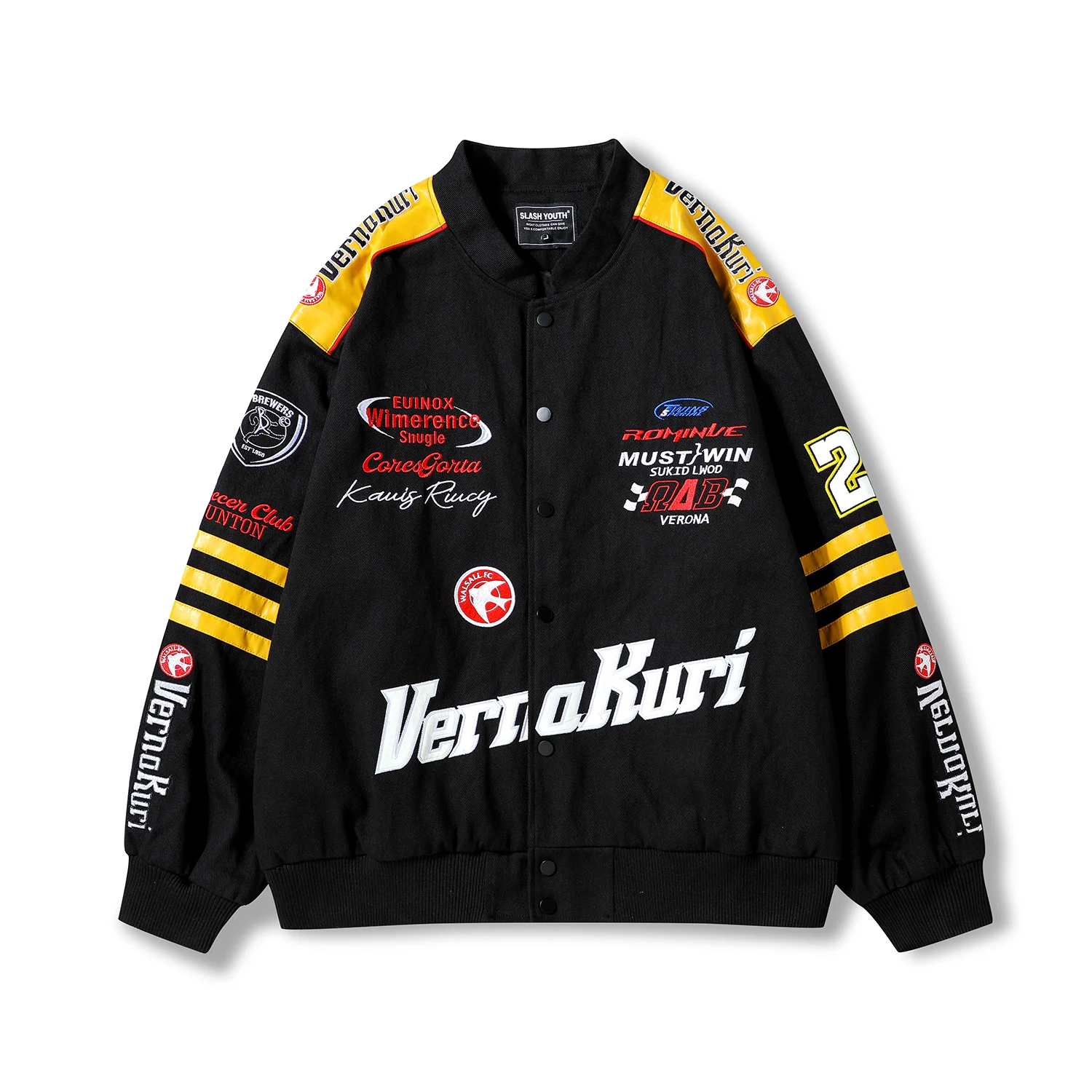 

Hip Hop Motorcycle Jacket Men Streetwear Retro Letter Applique Thick Varsity Coat Couple Oversized College Tops Leather Jacket