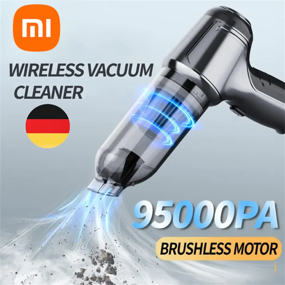 

Xiaomi 95000Pa Wireless Vacuum Cleaner Strong Suction Handheld Auto Vacuum Home Car Mini Vacuum Blowing Suction Integration Set