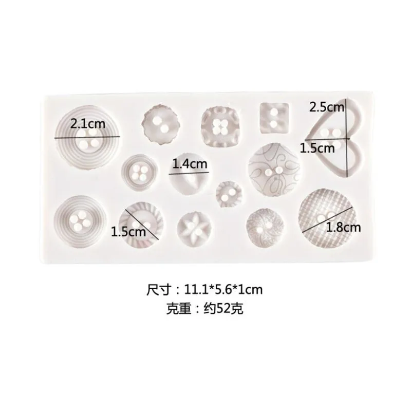 Силиконовая кнопка для рукоделия форма помадки шоколада печенья |
