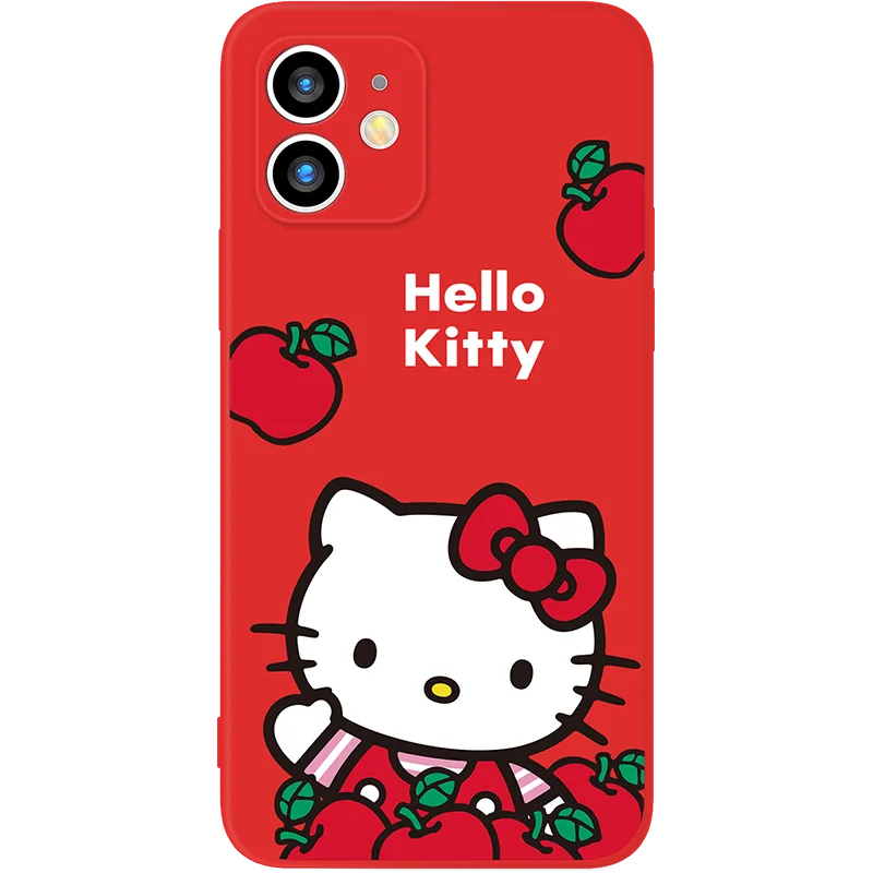Милый мультяшный чехол Hello Kitty для телефона iPhone 11 12 13 Pro MAX Mini 6 6S 7 8 Plus X XR XS SE 2020