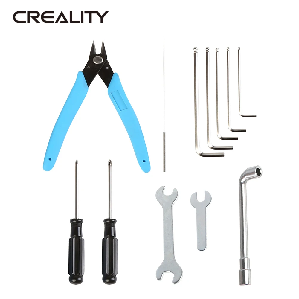 

CREALITY FDM Common Toolkit 3DPrinter Parts Maintenance Shear Pliers Allen Wrench Needle Cleaner Socket Wrench Cross Screwdriver