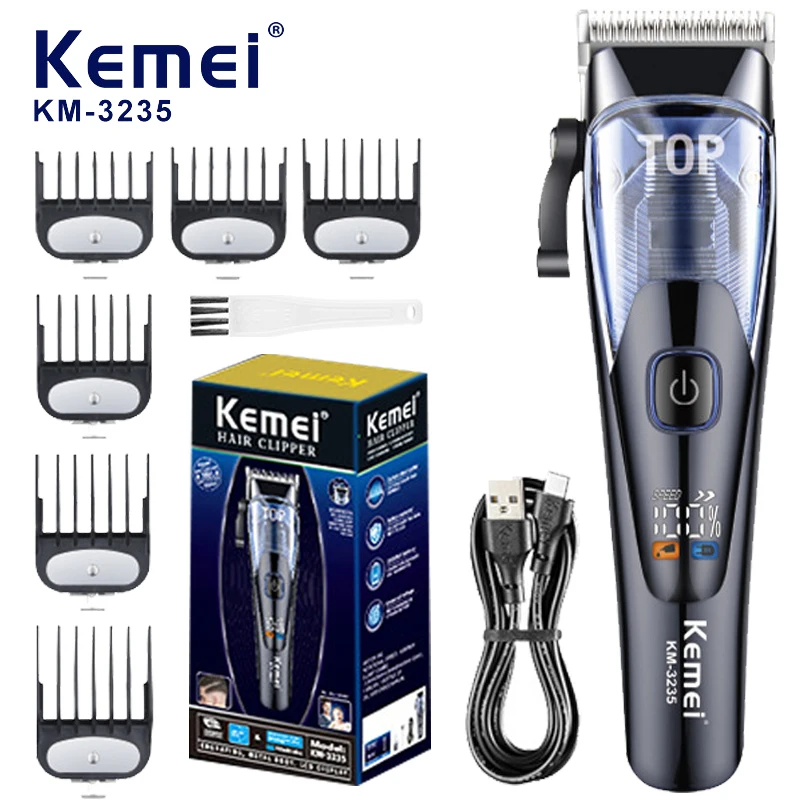 Машинка для стрижки волос с ЖК-дисплеем беспроводная