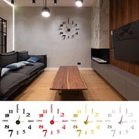 acrylic digital 3d acrylic wall clock decor sticker diy clock kit for home living room bedroom office art wall decoration