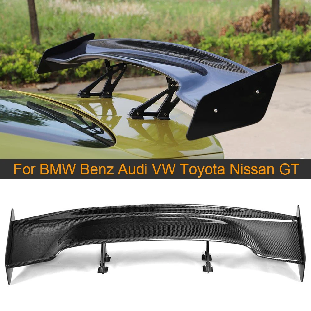 

For Toyota GT86 Subaru BRZ Nissan GTR Carbon Fiber Car Rear Trunk Boot Lip Spoiler Wing Universal Spoiler For M3 M4 W205 AMG