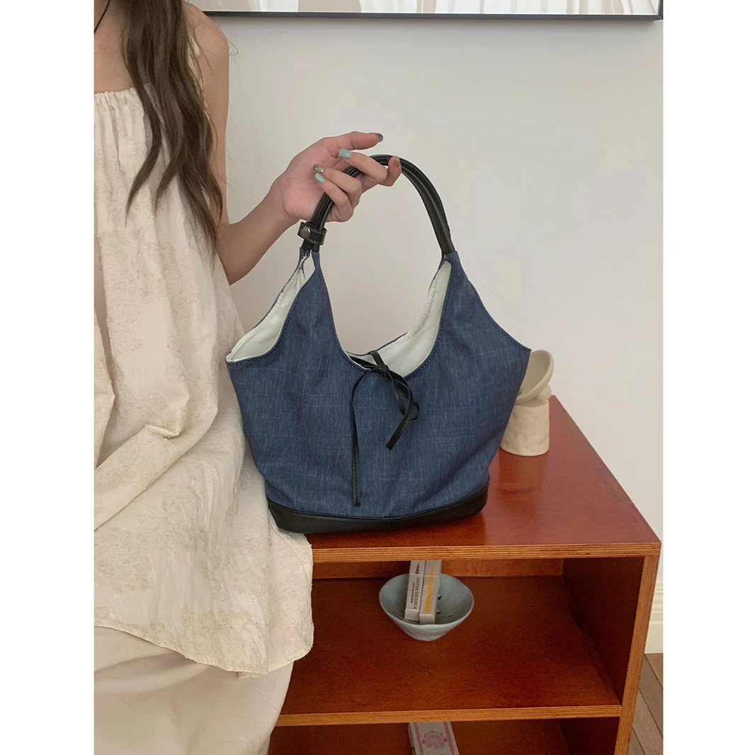 Холщовая Сумка-тоут для женщин однотонная дизайнерская Повседневная Дамская