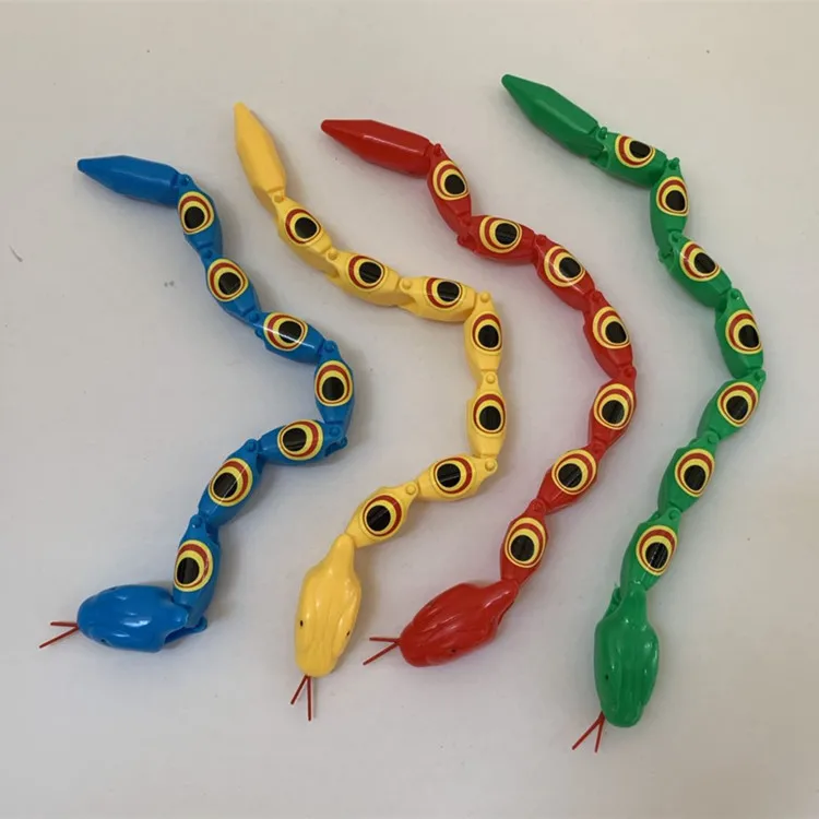 30cm Realistic Jointed Snake Toy 4 Colors Adults Kids Prank Props Fun Fake Snake Model Party April Fools Day Horror Tricky Toys