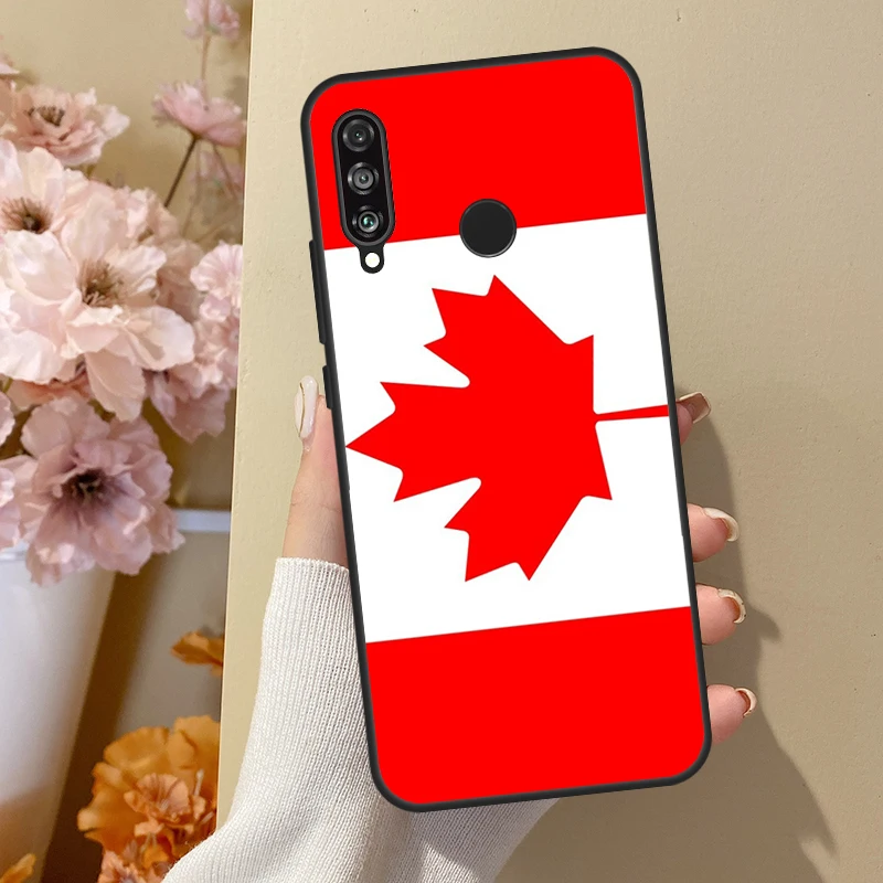 Фото Чехол с флагом Канады для Huawei Nova 10 SE 9 3i 7i 8i 11i 12i Y73 Y90 Y70 Y72 Y61 Y91 P60 Pro P40 P30 Lite №2