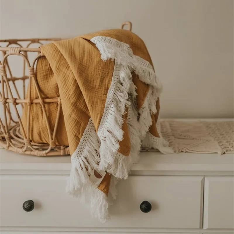 плед одеяло пеленки для новожденных муслиновые Пеленальное Одеяло