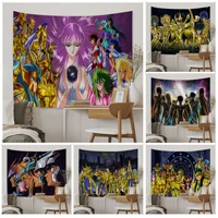 bandai saint seiya diy wall tapestry art science fiction room home decor wall hanging home decor