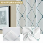 Фотообои для гостиной, кухни, окна, геометрические прозрачные шторы, украшение, вышитая вуаль, тюль на заказ