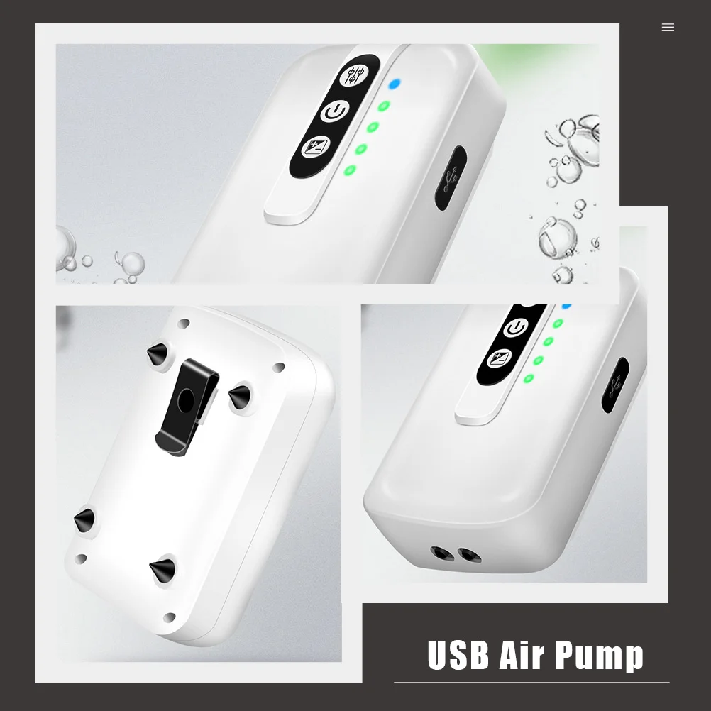 Портативный кислородный насос с пузырьками для аквариумов аэратор аквариума