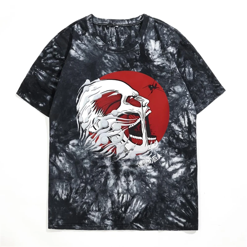 

Футболка унисекс с японским аниме принтом «атака на Титанов»