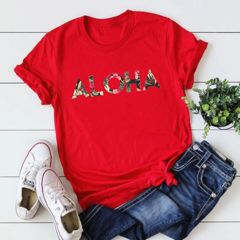 Рубашка Aloha женская с цветочным принтом летняя дорожная пляжная одежда для
