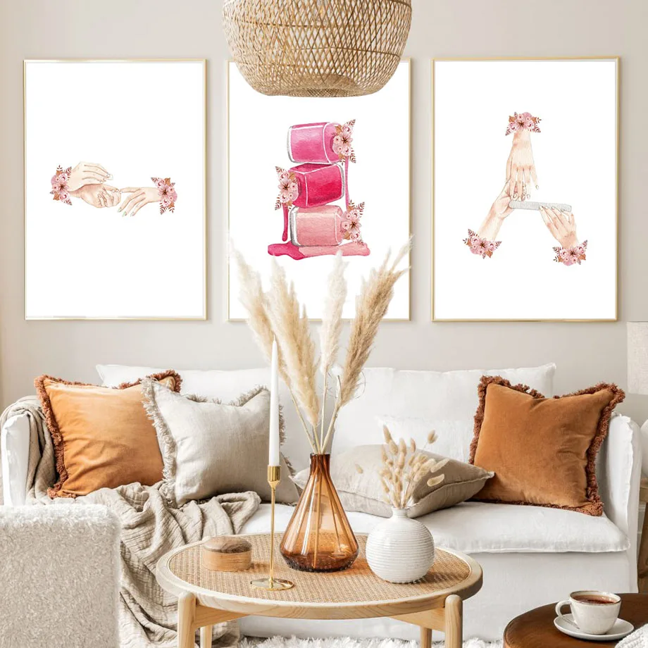 

Fashion Nail enhancement Nail Polish Nordic Posters Prints Wall Art Canvas Painting Gallery Living Room Home Decoration Pictures